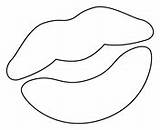 Labios Boca Beso Colorare Labio Bocca Bacio Mouth Ausmalbilder Vday  sketch template