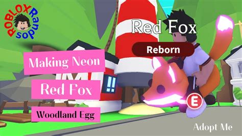 Making NEON RED FOX in Adopt me Roblox! - YouTube