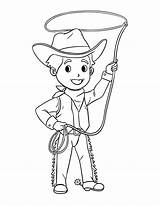 Cowboy Coloring Pages Free Printable sketch template