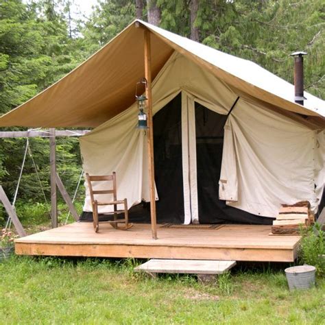 How to Make a Wooden Tent Platform | eHow | Tent glamping, Tent platform, Diy camping