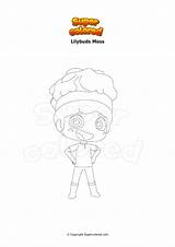 Moss Coloring Page sketch template