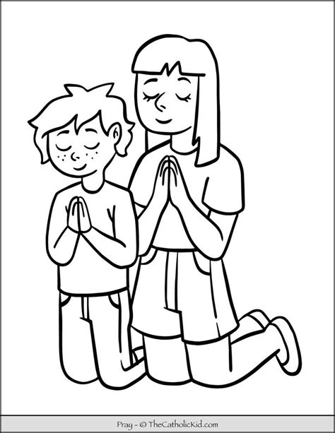 Sign Of The Cross, Jesus On The Cross, Kid Coloring Page, Coloring For Kids, St Joseph Prayer ...