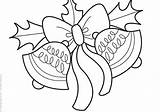 Christmas Bells With A bow  Coloring Pages 24 sketch template