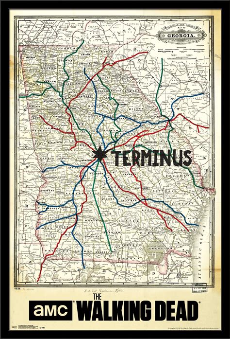 Walking Dead - Terminus Map - Walmart.com