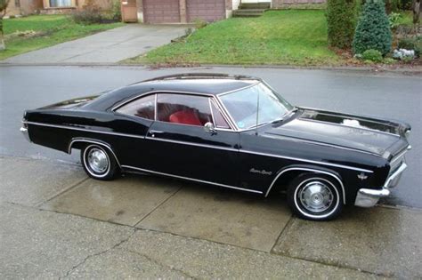 1966 chevy impala ss black with red | Car Garage | Pinterest