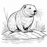 Realistic Beaver Coloring Pages Coloring Pages sketch template