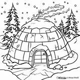 Free Printable Igloo Coloring Pages  Printables Hub sketch template