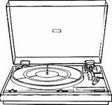 Record Player Drawing  Free Download On ClipArtMag sketch template