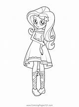 My Little Pony Coloring Pages Fluttershy With Animals sketch template