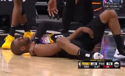 Video: Chris Paul goes down after reaggravating shoulder injury