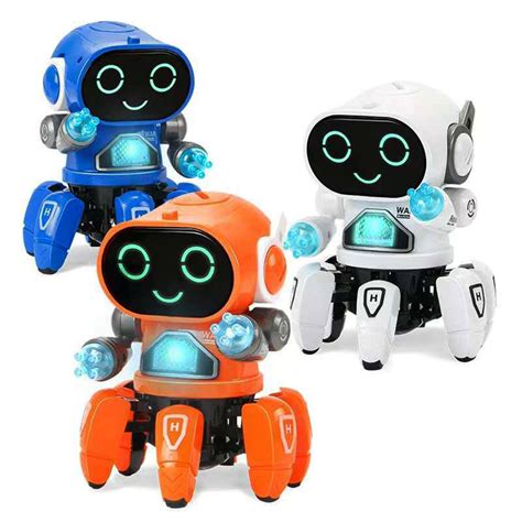 DIY 6-Legged Smart RC Robot Toy Sing Dance Robot Toy With Colorful ...