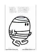 bump bumperman coloring Page Mr 130x175 More Men colouring  sketch template