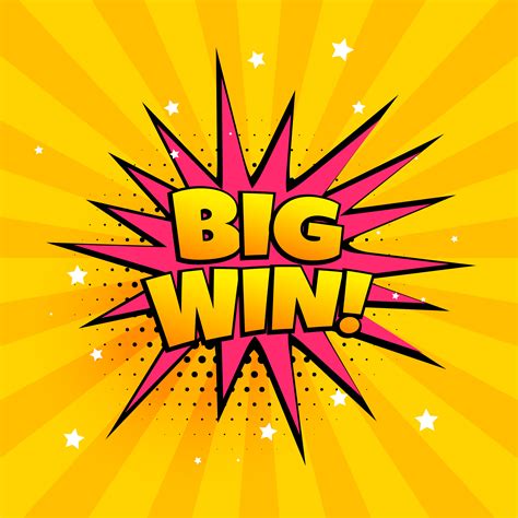 big win surprise banner in comic style - Download Free Vector Art ...