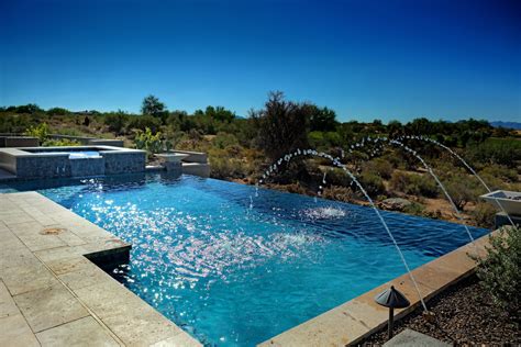 Infinity Edge Swimming Pool Designs — Presidential Pools, Spas & Patio of Arizona