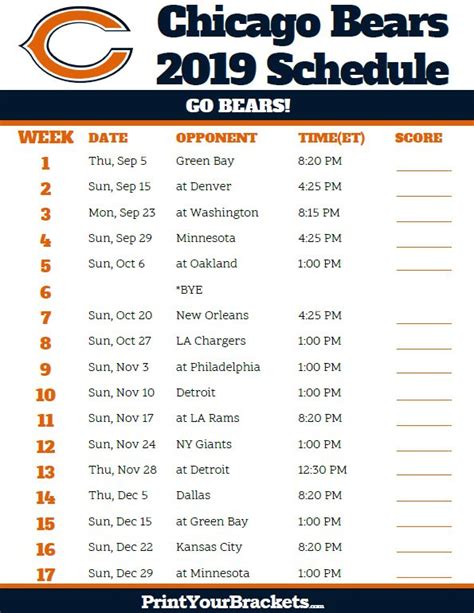 2024 Chicago Bears Football Schedule - Ohio State Football Schedule 2024