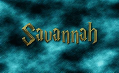 Savannah ロゴ | フレーミングテキストからの無料の名前デザインツール