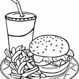 Food Plate Coloring Page Pages sketch template