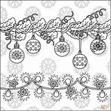 Ghirlandă De Crăciun colorat  Desene Gratis sketch template