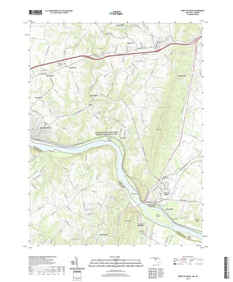 Point of Rocks Maryland US Topo Map – MyTopo Map Store