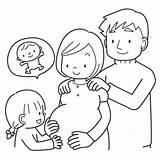 Pregnant Mom Coloring Pages At GetColoringscom  Free Printable sketch template