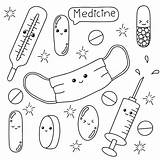Premium Vector  Medicine Theme coloring Book page For Kids sketch template