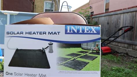 UNBOXING INTEX SOLAR HEATER FOR ABOVE GROUND POOL - YouTube