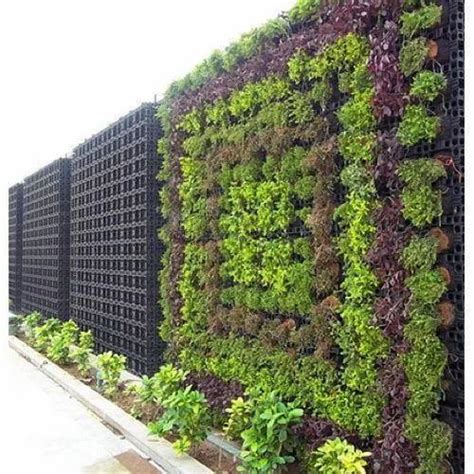 RAINBOW Plastic Vertical Garden Planter, Green, Panel Frames With Pots ...