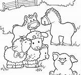 Farm Animal Colouring Sheets For Children sketch template