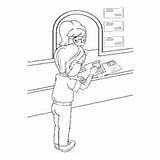 Post Office Coloring Pages sketch template