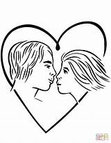 Couple In Love Coloring Page  Free Printable Coloring Pages sketch template