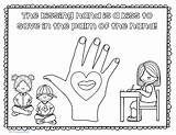 Kissing Hand Coloring Pages Sketch Page sketch template