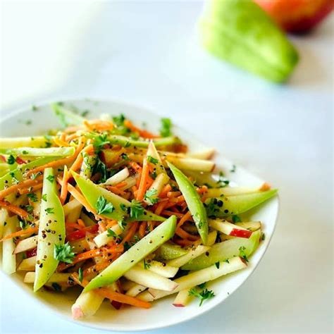 This chayote recipe features fresh crunch of the chayote squash coupled with the beautiful ...