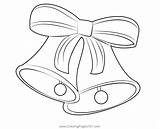 Christmas Jingle Bells Coloring Page Sketch sketch template