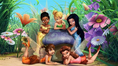 List Of Disney Fairies Characters Tinker Bell Fawn Rosetta Iridessa And Silvermist Tinkerbell ...