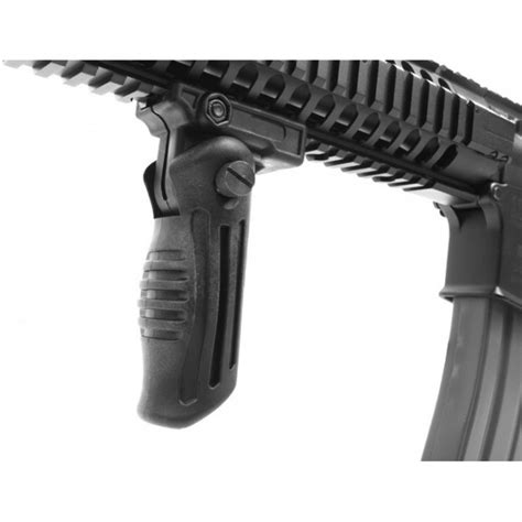 FOLDING TACTICAL VERTICAL FOREND GRIP, LIGHTWEIGHT POLYMER FITS WEAVER/PICATINNY RAIL - BARGAINDOCK