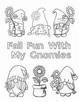 Fall Gnomes Coloring Pages  FaveCraftscom sketch template