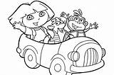 Dora Coloring Pages Swiper sketch template