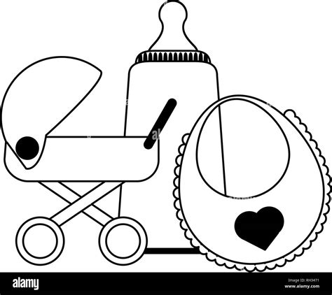 Baby toys cartoons black and white Stock Vector Image & Art - Alamy