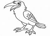 Cute Crow Coloring Sheet For Kids  Free Printable Pages sketch template