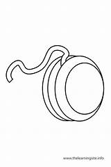 Yoyo Yo Clipart Clip Coloring Cliparts Outline Toy Gambar Pages  sketch template