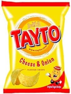 Amazon.com: Tayto Cheese & Onion Chips 25g x 6 Pack