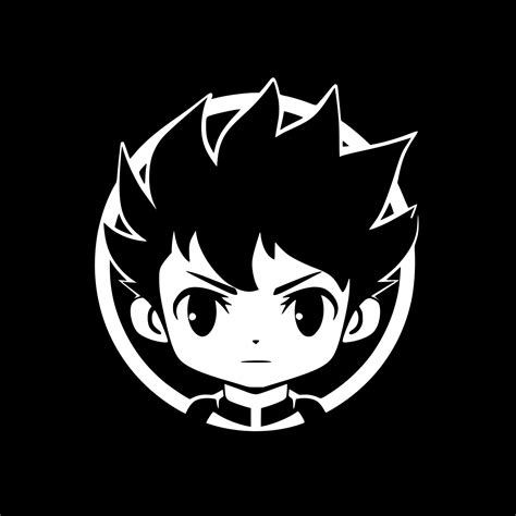 anime - minimalista y plano logo - vector ilustración 24570779 Vector ...