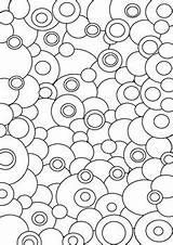 Free Coloring Page circles sketch template