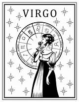 Virgo Coloring Pages Zodiac Sign Fun For All Ages sketch template