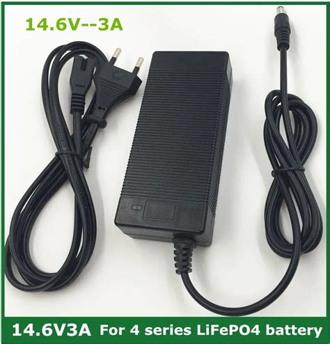 14.6V 3A LiFePO4 charger 4Series 12V 3A Lifepo4 battery charger 14.4V ...