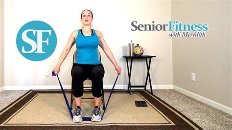 Senior Fitness - Seated Strength Training Exercises For Seniors Using ...