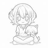 Anime Colouring Picture  Coloring Pages Mimi Panda sketch template