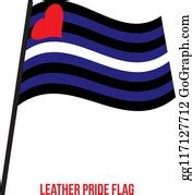 4 Leather Pride Flag With Correct Color Scheme Clip Art | Royalty Free - GoGraph