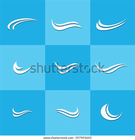 Wave Vector Collection Logo 1 Stock Vector (Royalty Free) 597493643 | Shutterstock