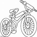 Single Bike coloring Page sketch template
